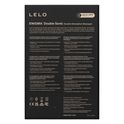 Lelo - Enigma Double Sonic - Potrójna Stymulacja - Sterowanie Przez Aplikację - Czarny-Erotiekvoordeel.nl