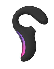 Lelo - Enigma - Vibrador para el punto G y de aire comprimido - Negro-Erotiekvoordeel.nl
