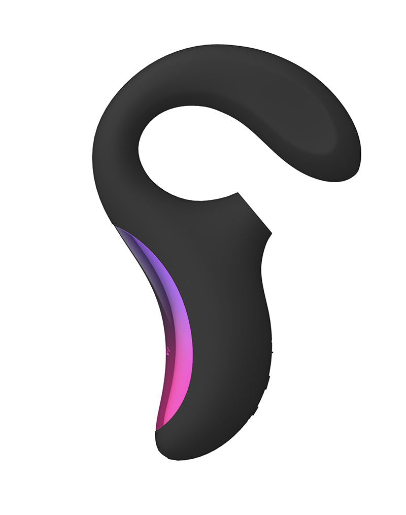 Lelo - Enigma - Vibrador para el punto G y de aire comprimido - Negro-Erotiekvoordeel.nl