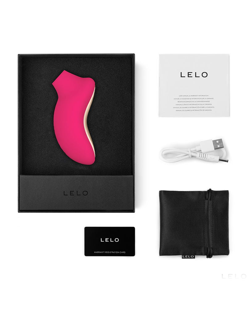 Lelo - Sona 2 - Vibromasseur à pression d'air - Rose foncé-Erotiekvoordeel.nl