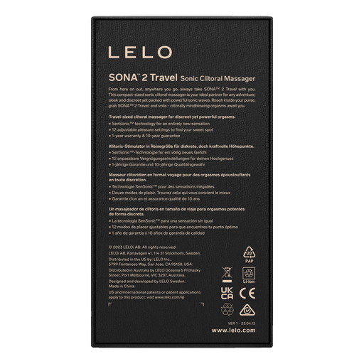 Lelo - Sona 2 Travel - Wibrator Pneumatyczny - Różowy - Erotiekvoordeel.nl