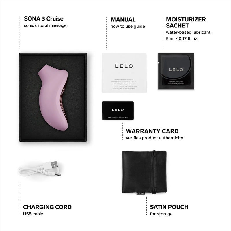Lelo - Sona 3 Cruise - Vibrador neumático - Rosa claro-Erotiekvoordeel.nl
