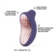 Lelo - Sona 3 - Luftdruck-Vibrator - Lila-Erotiekvoordeel.nl