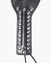 Leather Spanking Paddle - Studded Hand - Black - Erotiekvoordeel.nl