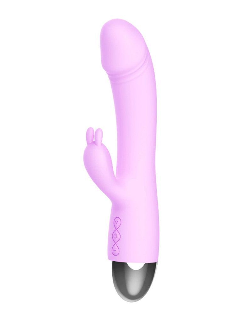 Leten - Faye 3 - Rabbit Vibrator - Silicone - Pink-Erotiekvoordeel.nl