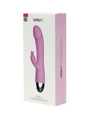 Leten - Faye 3 - Rabbit Vibrator - Siliconen - Roze-Erotiekvoordeel.nl