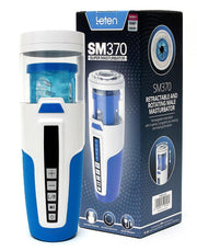 Leten - SM370 Super Masturbator - Telescopische Trekbeweging - Roterend - Kreunfunctie-Erotiekvoordeel.nl