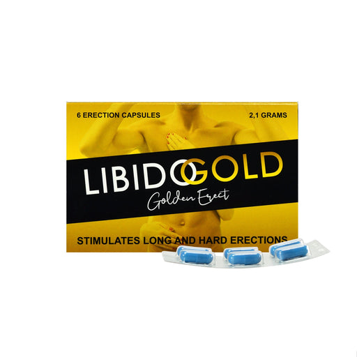 Libido Gold - Golden Erect 6 cap.-Erotiekvoordeel.nl