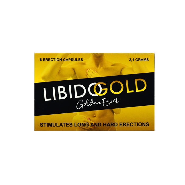 Libido Gold - Golden Erect 6 cap.-Erotiekvoordeel.nl