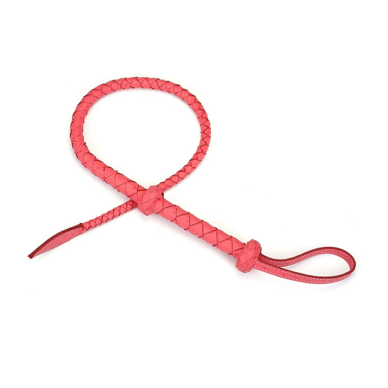 Liebe Seele - Angel's Kiss Bullwhip - Leren Bull Whip - Roze-Erotiekvoordeel.nl