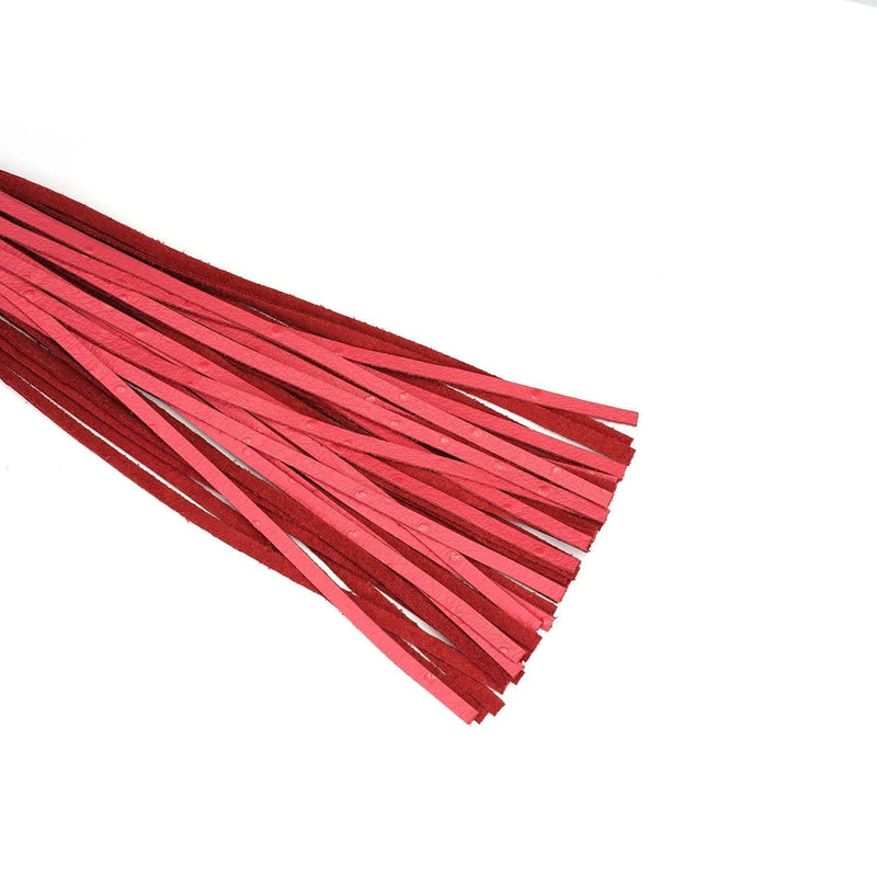 Liebe Seele - Angel's Kiss Exclusieve Leren Flogger - Rood Roze-Erotiekvoordeel.nl