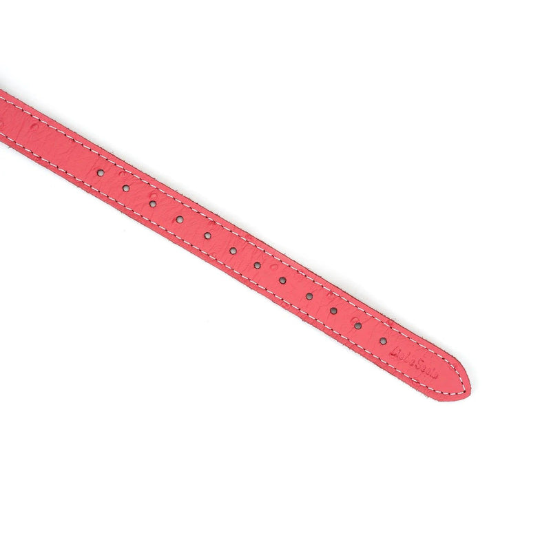 Liebe Seele - Angel's Kiss Leren Ball Gag - Luxe En exclusief ontwerp - Roze/Zwart/Rosé Goud-Erotiekvoordeel.nl