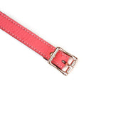 Liebe Seele - Angel's Kiss - Smalle Choker Met Hartvormige Ring - Luxe En exclusief ontwerp - Roze/Rosé Goud-Erotiekvoordeel.nl