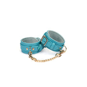 Liebe Seele - Blue Lamb - Manette in pelle di agnello - Blu con finiture dorate - Erotiekvoordeel.nl