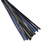 Liebe Seele - Cerulean Dominion - Exclusieve Lederen Flogger - Zwart/Donkerblauw-Erotiekvoordeel.nl