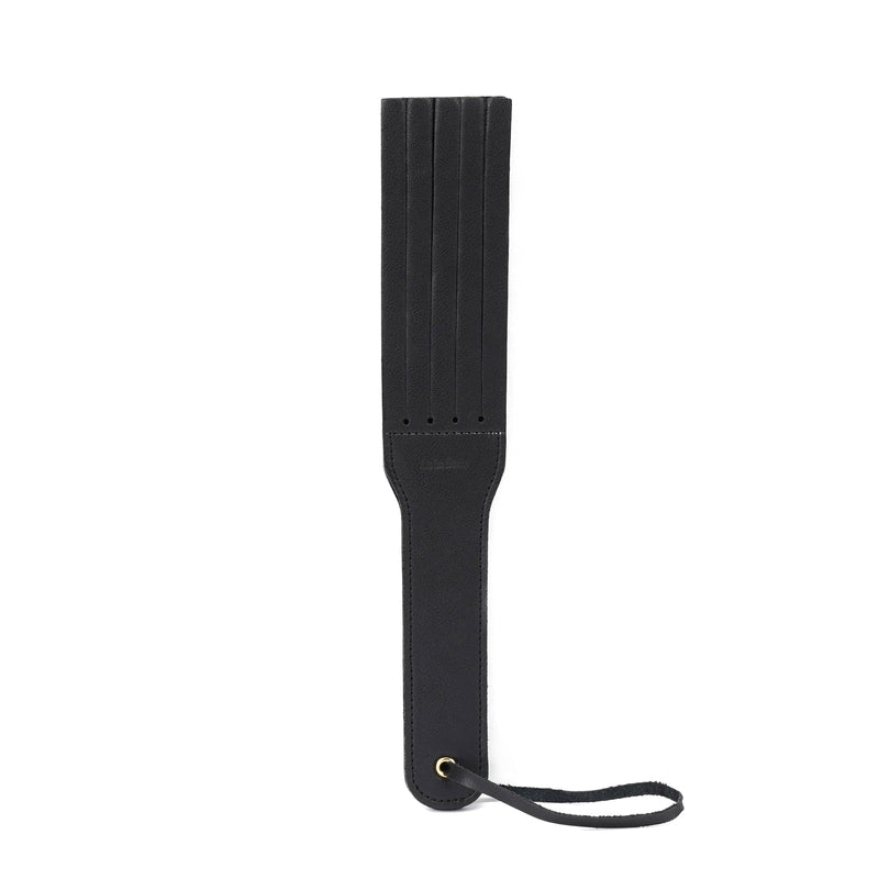 Liebe Seele - Dark Secret Exclusive Leather Spanking Belt - Double Paddle - Black-Erotiekvoordeel.nl