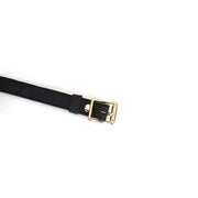 Liebe Seele Demon's Kiss Collar – Luxury Leather Collar with Gold O-ring – Erotiekvoordeel.nl