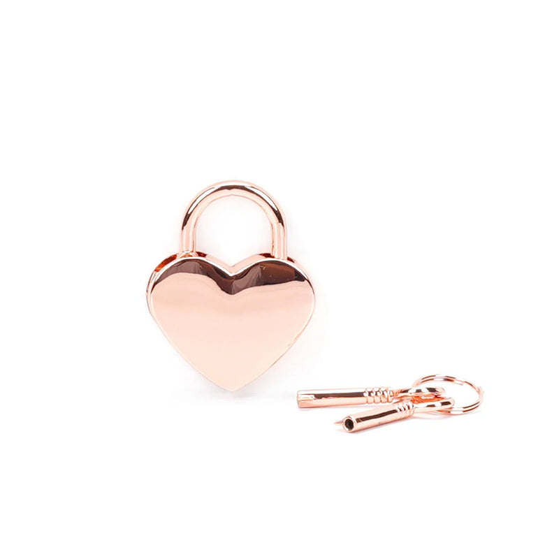 Liebe Seele - Heart-Shaped Luxury Locks for Handcuffs - Two Pieces - Rose Gold-Erotiekvoordeel.nl