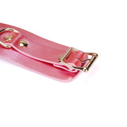 Liebe Seele - Lustre Rosa - Menottes en cuir - Rose nacré-Erotiekvoordeel.nl