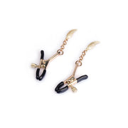Liebe Seele - Luxe Tepelklemmen met Engelenvleugels Hangers met Strass - Goud-Erotiekvoordeel.nl