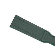 Liebe Seele - Mossy Chic Leather Spanking Paddle – Green & Gold-Erotiekvoordeel.nl
