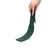 Liebe Seele - Mossy Chic Leather Spanking Paddle – Green & Gold-Erotiekvoordeel.nl