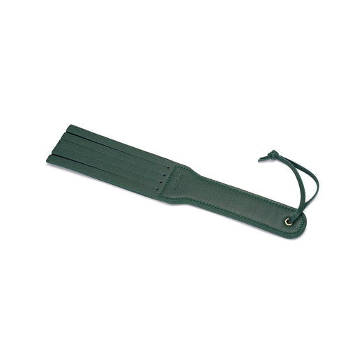 Liebe Seele - Mossy Chic Leather Spanking Paddle – Green & Gold-Erotiekvoordeel. nl