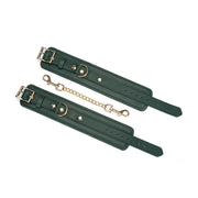 Liebe Seele - Mossy Green - Lederen polsboeien Met Gouden Ketting - exclusief En luxe ontwerp-Erotiekvoordeel.nl