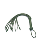 Liebe Seele - Mossy Green - Luxe Gevlochten Flogger - Cat-o-Nine Tails - Exclusief En Handgemaakt In Japan-Erotiekvoordeel.nl