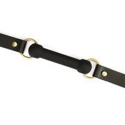 Liebe Seele - Samurai - Rugged Bit Gag with Brass Hardware - Black - From Japan-Erotiekvoordeel.nl