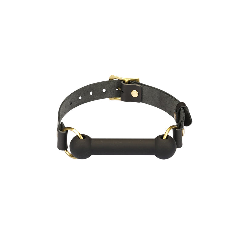 Liebe Seele - Samurai - Rugged Bit Gag with Brass Hardware - Black - From Japan-Erotiekvoordeel.nl