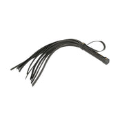 Liebe Seele - Samurai - Rugged Leather Flogger - Black-Erotiekvoordeel.nl