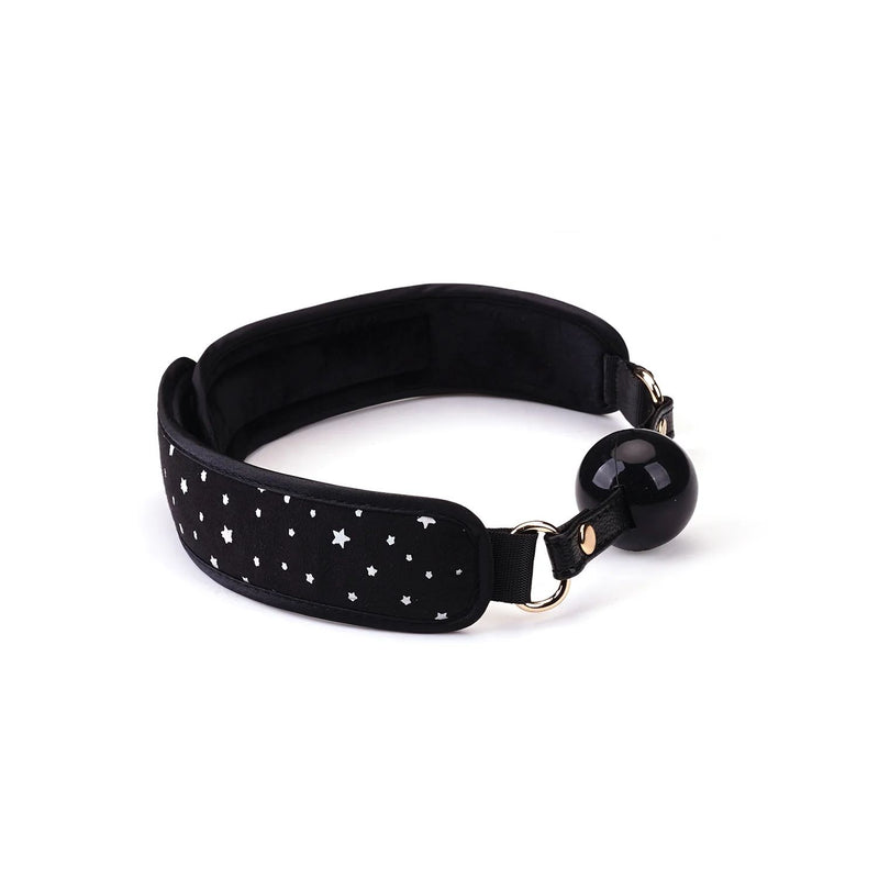 Liebe Seele - Starry Nights - Bondageset - Zwart met Sterretjes - Superzachte Voering - 7 delen - Geimporteerd uit Japan-Erotiekvoordeel.nl