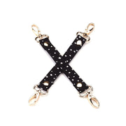 Liebe Seele - Starry Nights - Bondageset - Zwart met Sterretjes - Superzachte Voering - 7 delen - Geimporteerd uit Japan-Erotiekvoordeel.nl