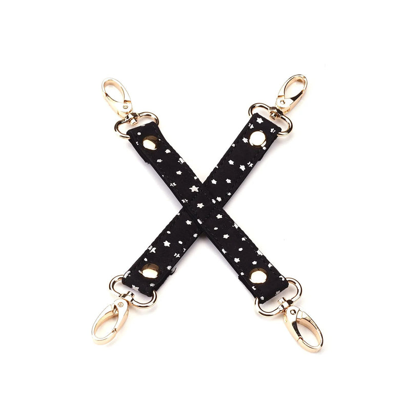 Liebe Seele - Starry Nights - Bondageset - Zwart met Sterretjes - Superzachte Voering - 7 delen - Geimporteerd uit Japan-Erotiekvoordeel.nl