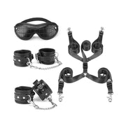 Liebe Seele - Temptation - Bed Bondageset - Crocodile PU-leer - Geimporteerd uit Japan-Erotiekvoordeel.nl