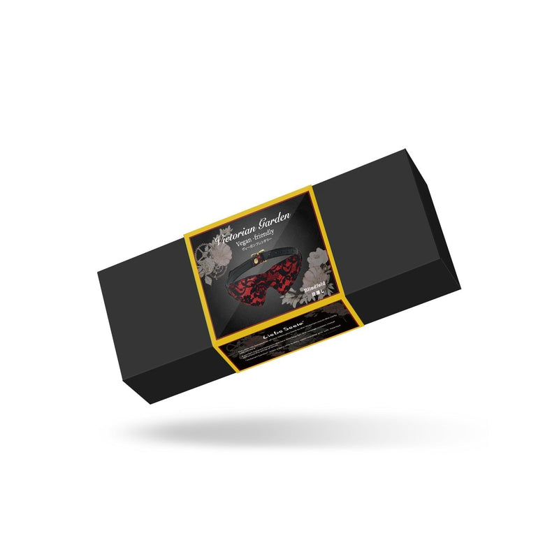 Liebe Seele - Victorian Garden - Blinddoek Met Zachte Pluche Binnenvoering - Vegan Friendly - Zwart/Rood-Erotiekvoordeel.nl