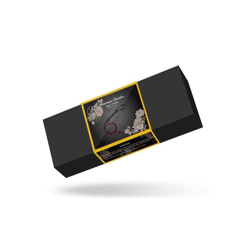 Liebe Seele - Victorian Garden - Bull Whip - Single Tail Zweep - Vegan Friendly - Rood/Zwart-Erotiekvoordeel.nl