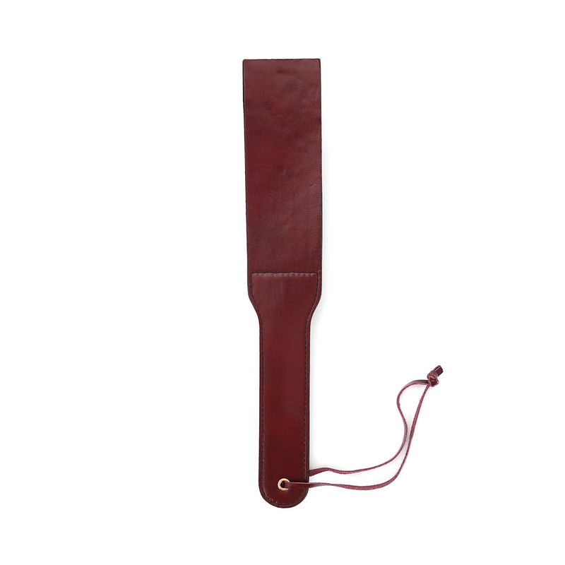 Liebe Seele - Wine Red - Leren Paddle - Dubbele Strafriem - Exclusief En Luxe ontwerp - Import uit Japan - Wijnrood-Erotiekvoordeel.nl