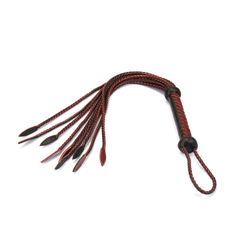 Liebe Seele - Wine Red - Luxury Braided Flogger - Cat-o-Nine Tails - Erotiekvoordeel.nl