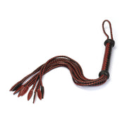 Liebe Seele - Wine Red - Fouet tressé de luxe - Cat-o-Nine Tails-Erotiekvoordeel.nl