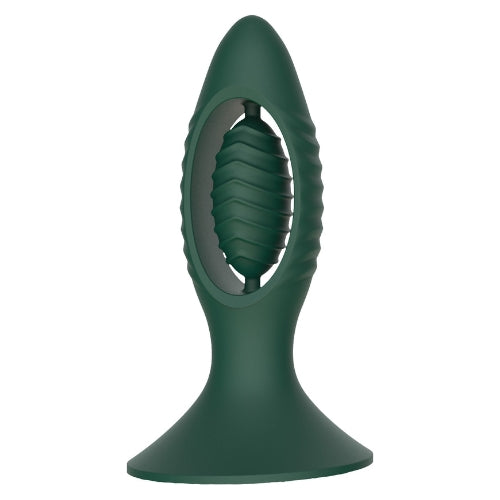 Limitless - AP1 - Shock Swelling Analplug mit vibrierender Kugel - Grün-Erotiekvoordeel.nl