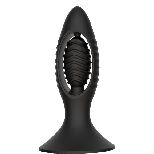 Limitless - AP1 - Plug anale Shock Swelling con pallina vibrante - Nero - Erotiekvoordeel.nl