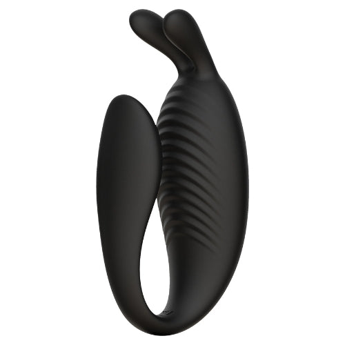 Limitless - CV1 - Rabbit Partner Vibrante con Telecomando - Nero-Erotiekvoordeel.nl
