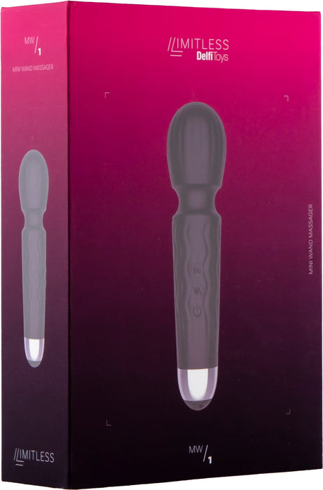 Limitless - MW1 - Mini Wand Massager - Zwart-Erotiekvoordeel.nl