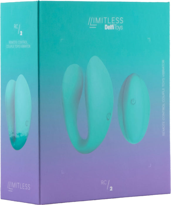 Limitless - RC2 - Partner Vibrator met Afstandsbediening - Turquoise-Erotiekvoordeel.nl