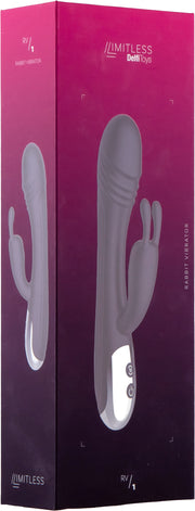 Limitless - RV1 - Vibrador Rabbit - Negro-Erotiekvoordeel.nl