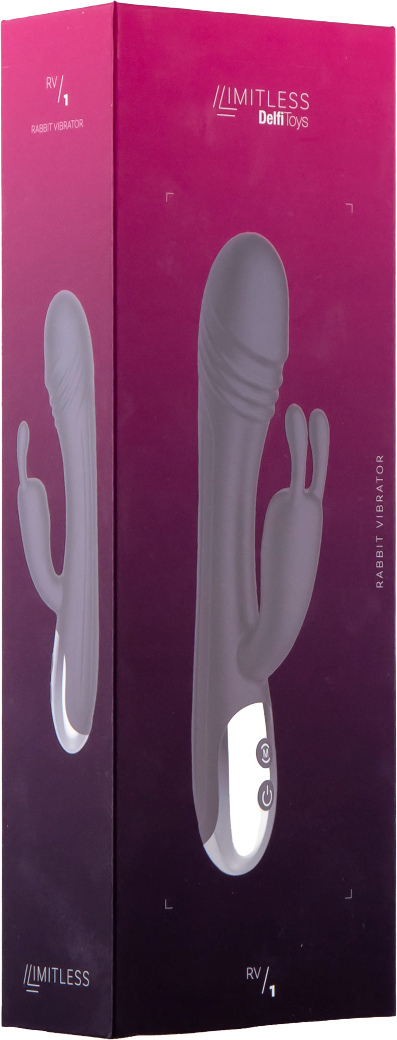 Limitless - RV1 - Vibrador Rabbit - Negro-Erotiekvoordeel.nl