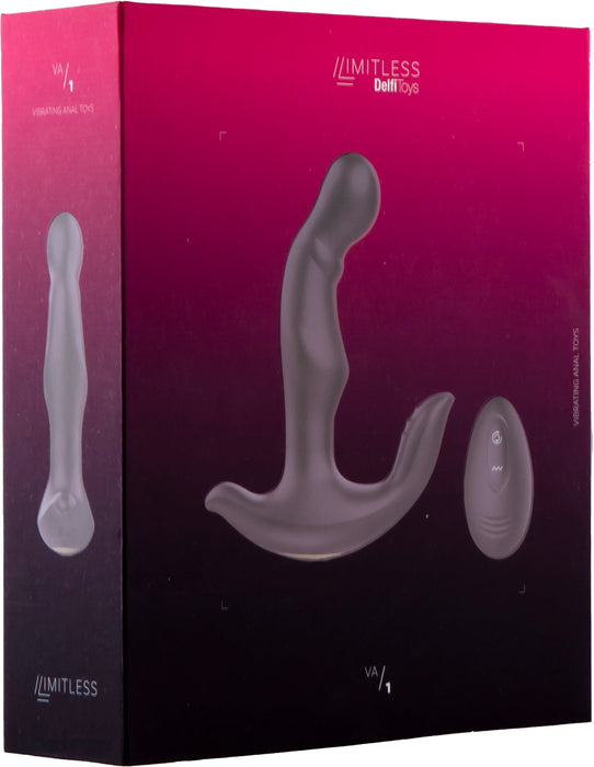 Limitless - VA1 - Prostaat Vibrator met Afstandsbediening - Zwart-Erotiekvoordeel.nl