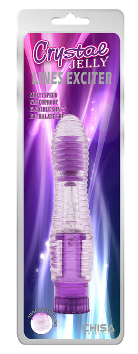 Lines Exciter - Geribbelde Mini Vibrator - Paars-Erotiekvoordeel.nl